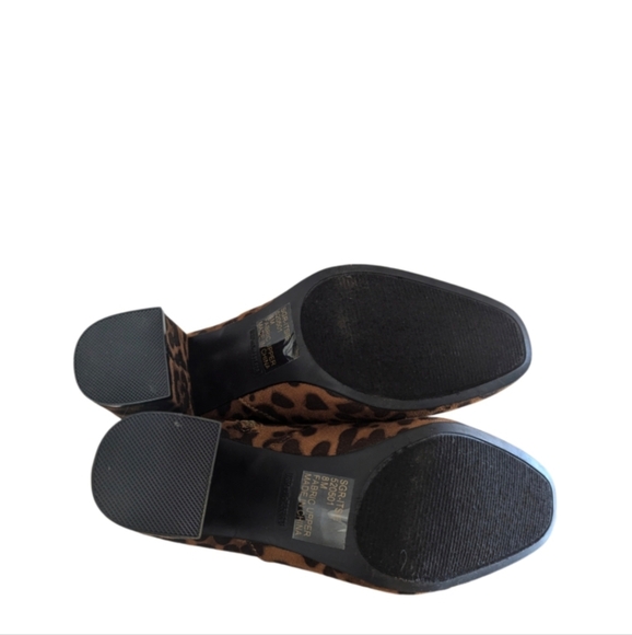 NWOT Sugar Itsie Stretch Leopard Ankle Boots - Picture 5 of 10
